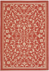 Safavieh Courtyard CY2098-3707 Red - Natural