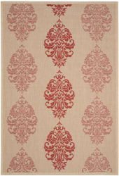 Safavieh Courtyard CY2720-3701 Natural - Red