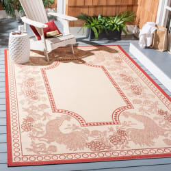 Safavieh Courtyard CY3305-3701 Natural - Red