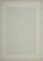 Safavieh Courtyard CY6108-25 Aqua - Cream