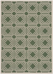 Safavieh Courtyard CY6112-332 Dark Green - Beige