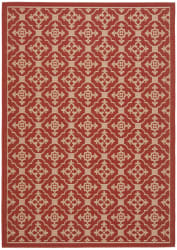 Safavieh Courtyard CY6564-28 Red - Creme