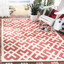 Safavieh Courtyard CY6915-238 Red - Bone