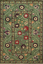 Tibet Rug Company Soumak Suzani 13 Green