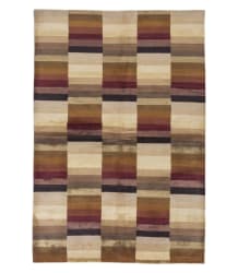 Tufenkian Tibetan Hand-Knotted Tibetan Shakti Multi Stripe Beige