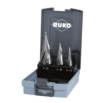 RUKO 101056E HSSE-Co 5 Spiral Fluted Step Drill With Split Point, Size - View #14