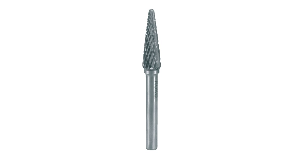 Tungsten carbide rotary burr shape L round cone (KEL) 116234