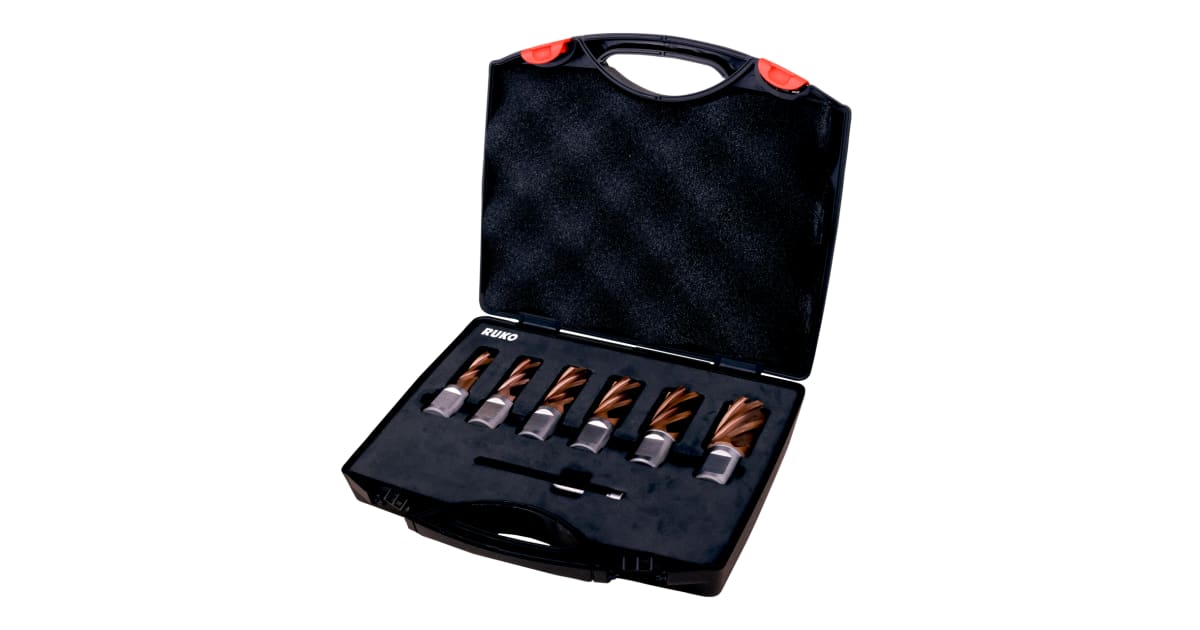 Core drill set HSS PerforMAX Weldon shank (¾