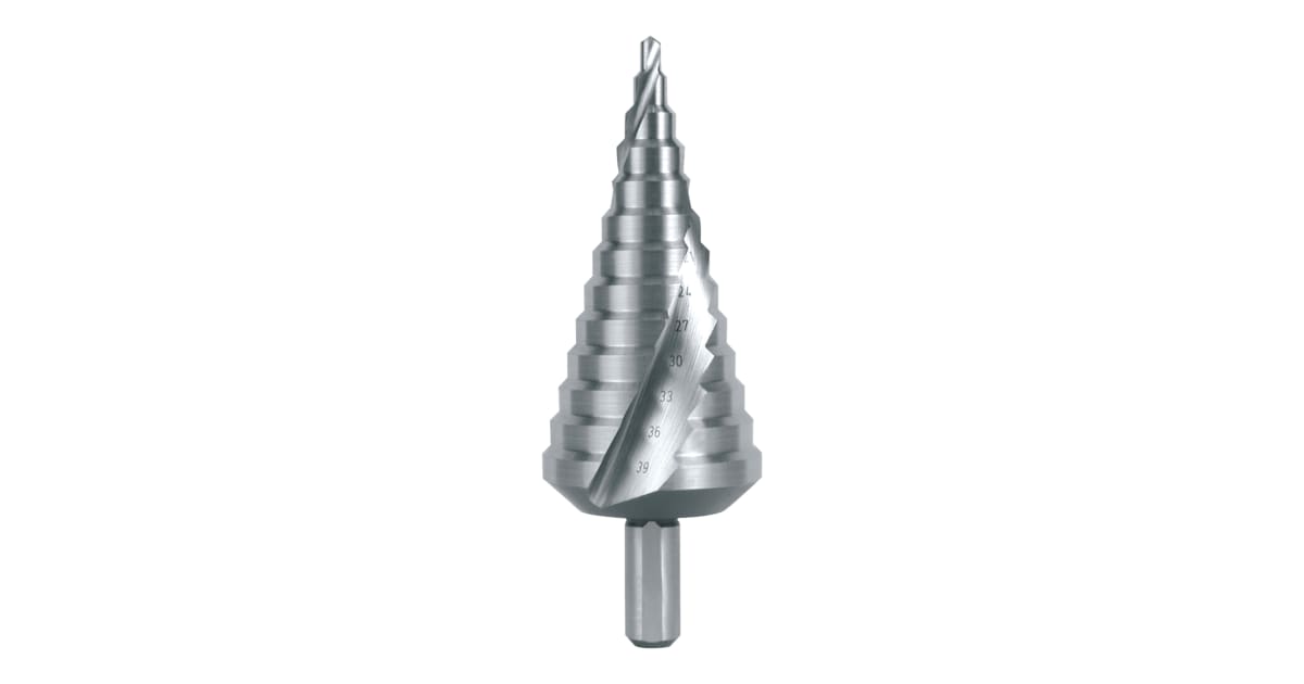 Step drill HSS, spiral fluted with split point 101056 Step drills Ruko
