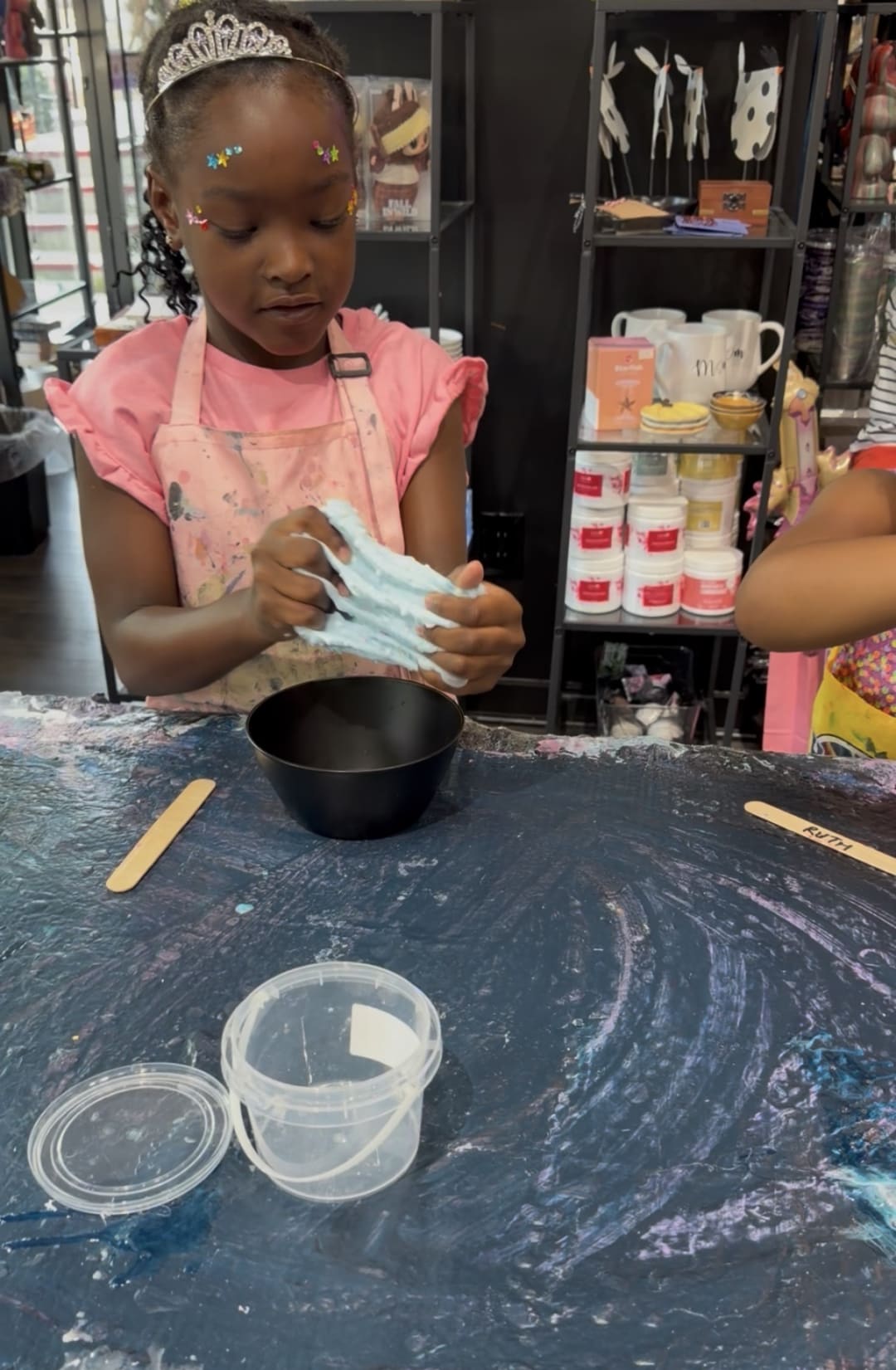 ATL FLUID ART- Decoden Art - 3 kids doing decoden jewlery boxes