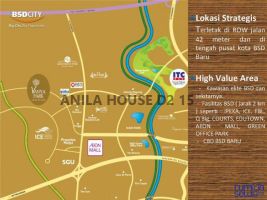 Rumah Murah di Vanya Park Anila House BSD (negotiable) -> Peta Vanya Park