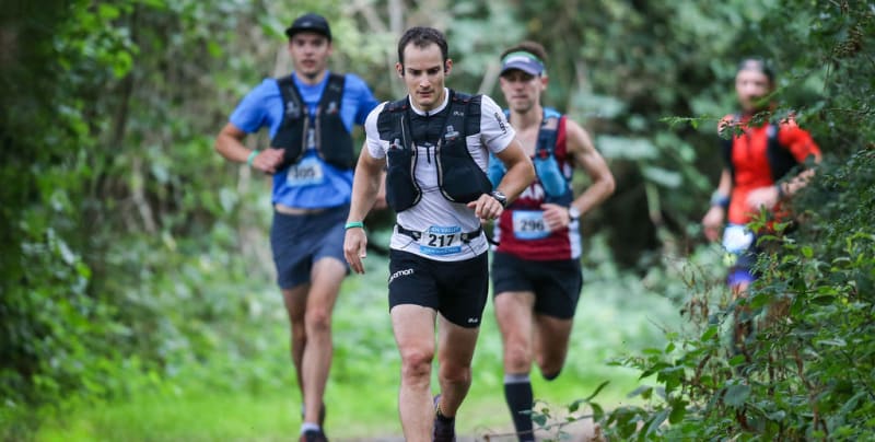 Leading pack, Eden Valley Ultra Trail 2021