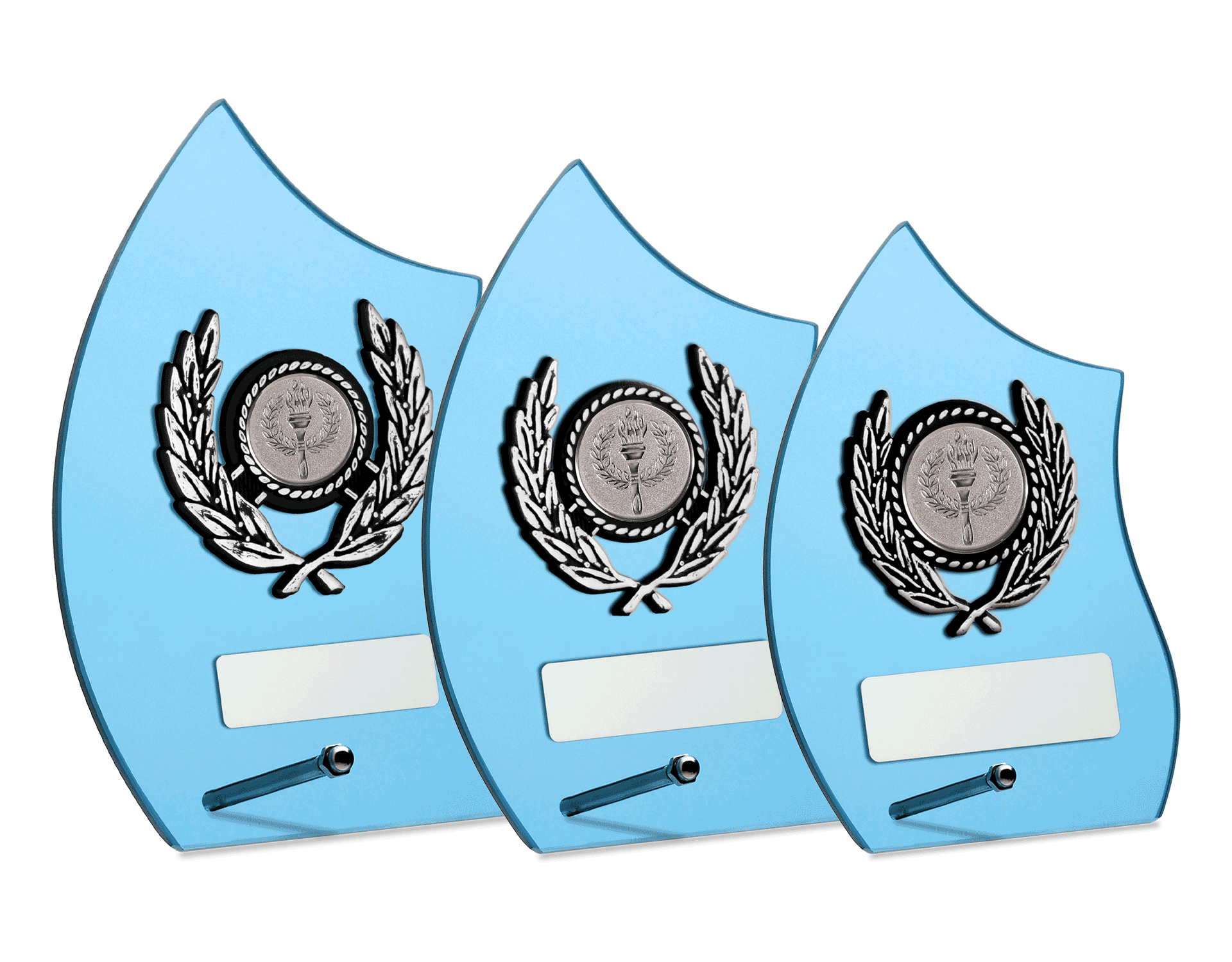 Trophy Inscriptions Running T206H Set of Glass Awards | Running Imp - Running Imp
