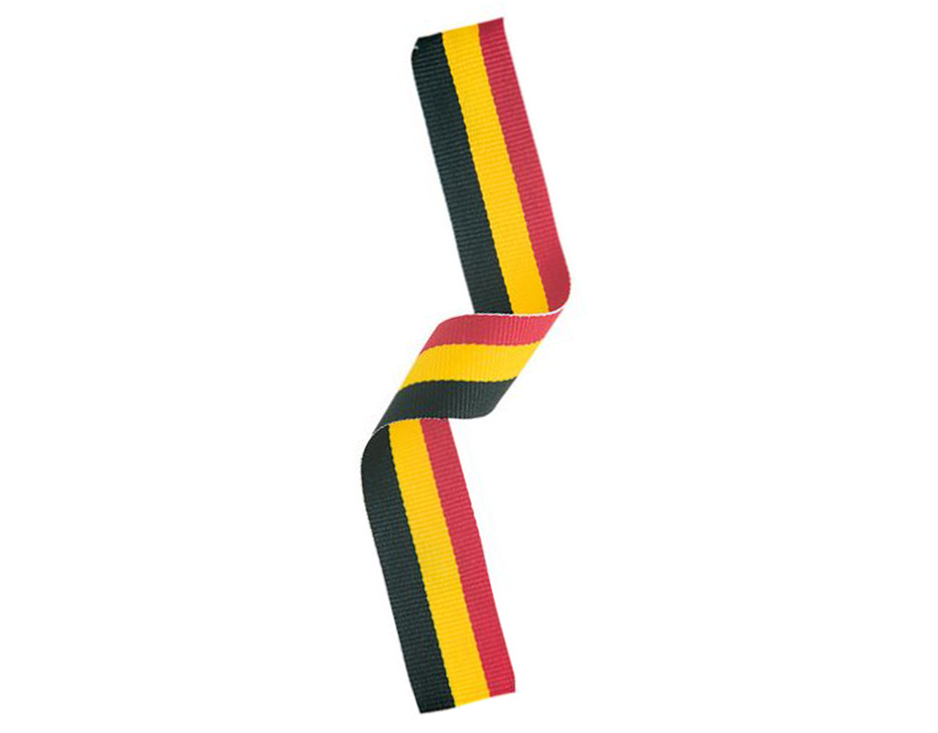 Red/Yellow/Black 22mm Clip on Woven Ribbon | Running Imp - Running Imp