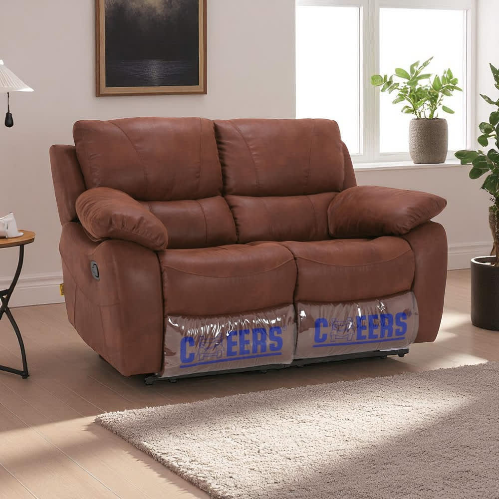Jual Cheers Maclaine Sofa Recliner Fabric 2 Seater Cokelat Terbaik