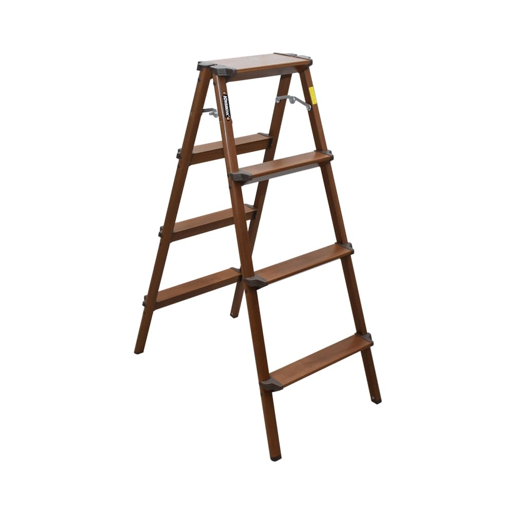 Jual Krisbow Tangga Aluminium 4 Step Motif Kayu Teak Terbaru Ruparupa
