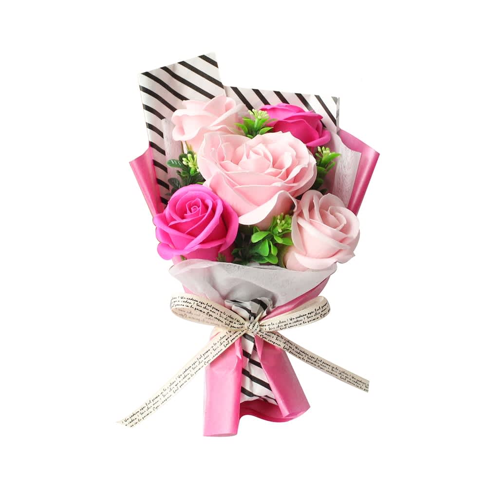 Jual Para Ella 60 Cm Buket Bunga Artifisial Mawar Ravena Pink