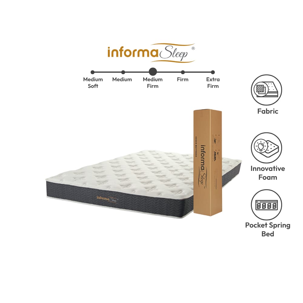 Jual Informa Sleep 100 X 200 Cm Cusco Kasur Dengan Bantal Guling Terbaru Ruparupa