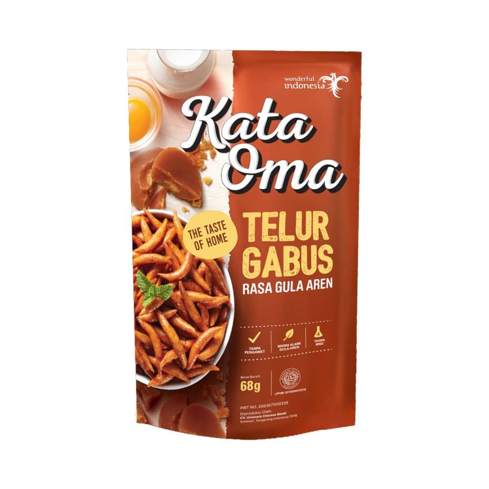 Jual Kata Oma 68 Gr Telur Gabus Rasa Gula Aren Original Ace