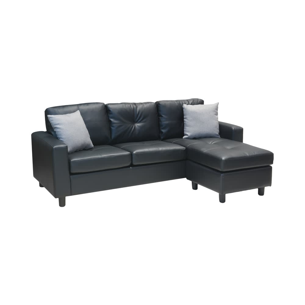Berwick corner cheap sofa black