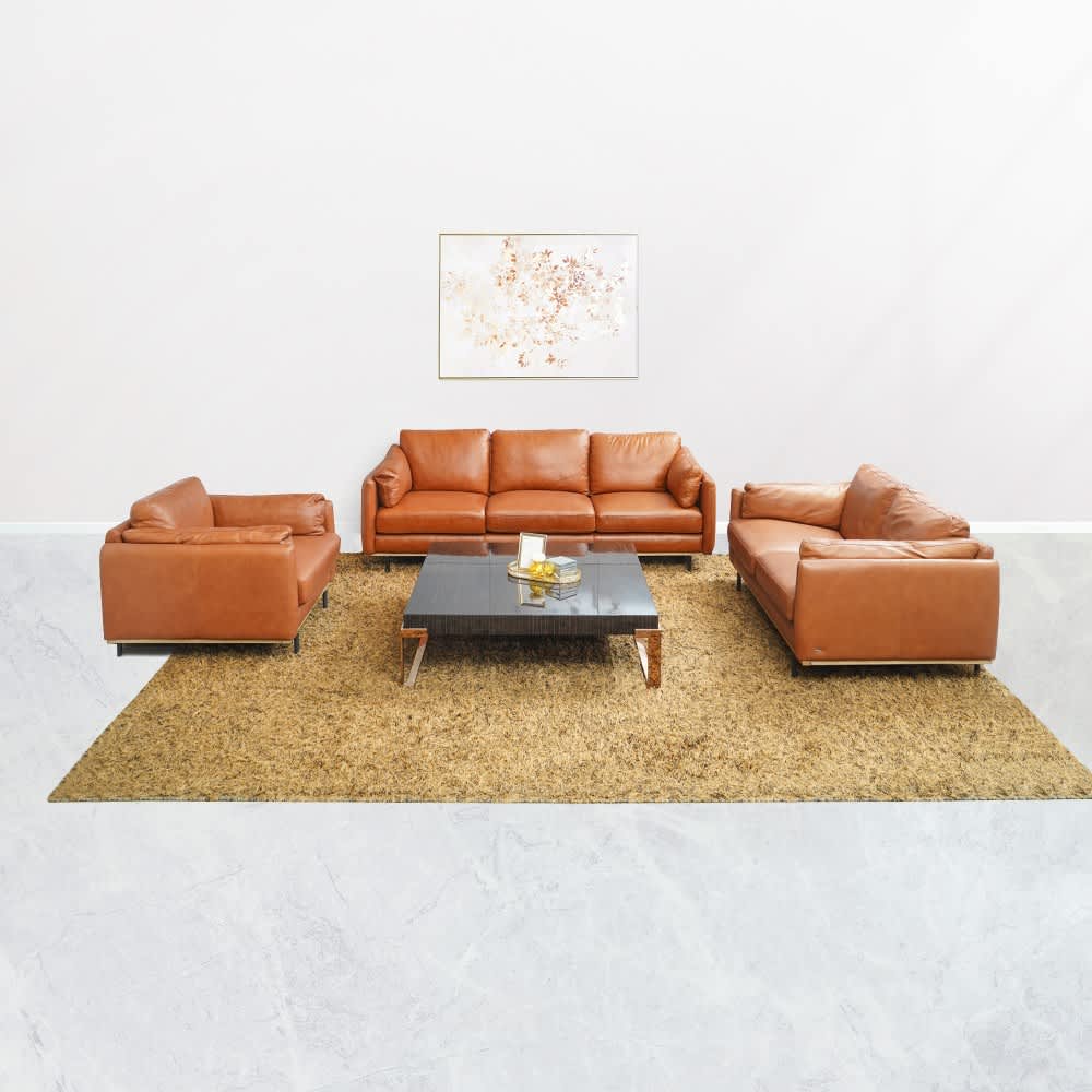 Sofa kulit 3 seater deals