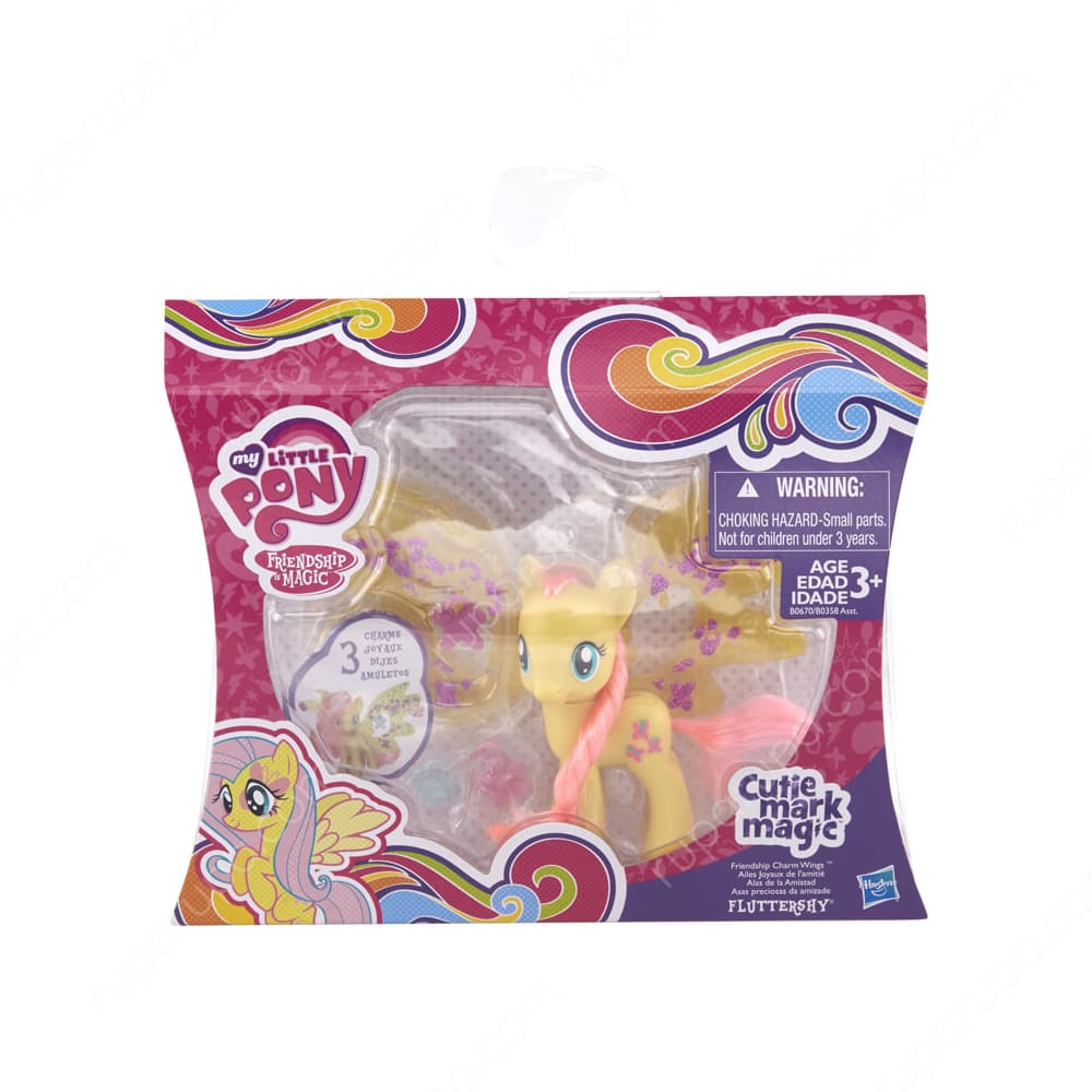 My Little Pony Cutie Mark Mag Deluxe Winged Flutt Applejack, fluttershy, pinkie pie, rainbow dash y rarity. ruparupa