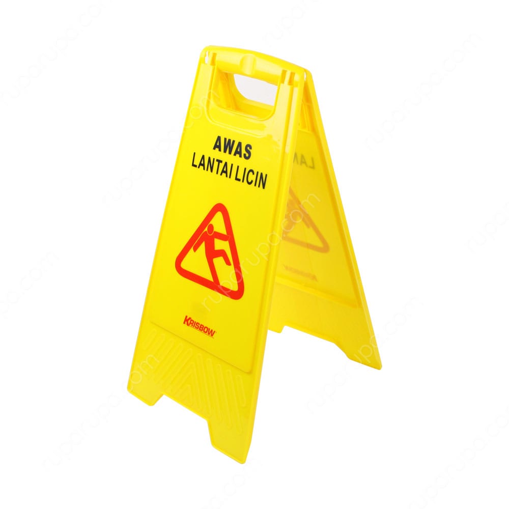 Jual Krisbow Floor Sign Awas Lantai Licin Kuning Terbaru Ruparupa