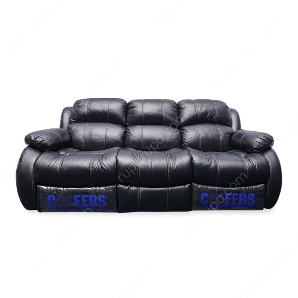 cheers madison sofa recliner 3 dudukan hitam