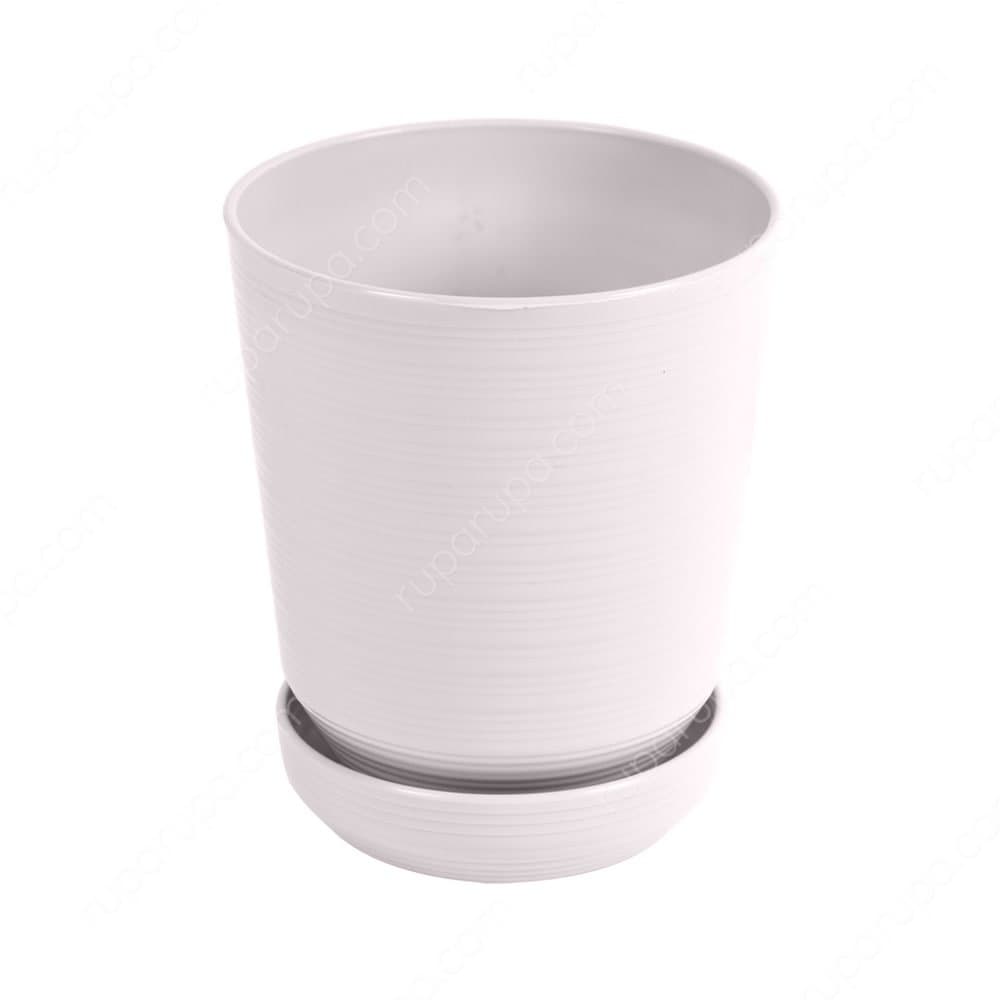 clover pot tanaman dengan alas b135 krem