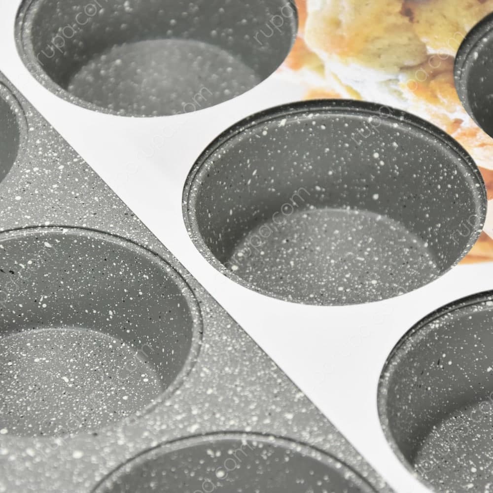 Jual Krischef Loyang Kue Muffin Marble Coating 12 Cup Jual Krischef Loyang Kue Muffin Marble Coating 12 Cup