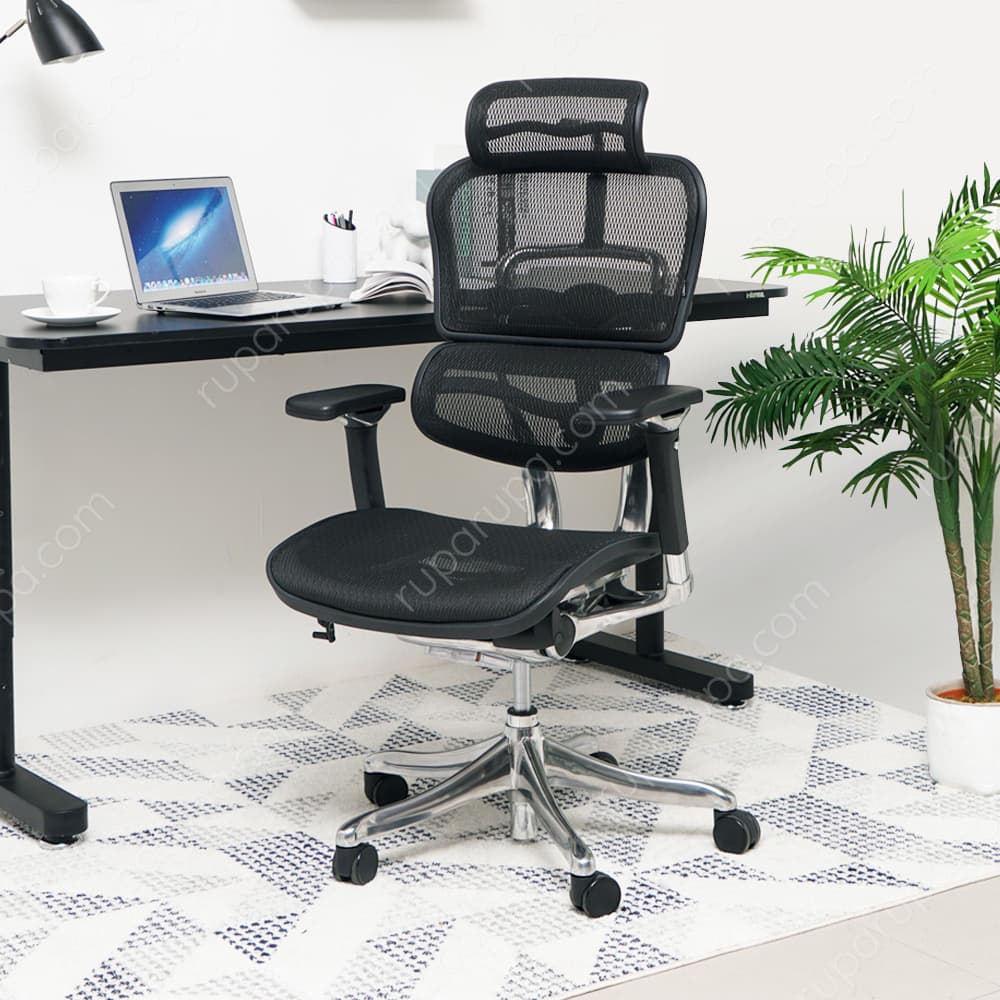 Jual Ergohuman Kursi Kantor Ergonomis Sandaran Tinggi Hitam Terbaru