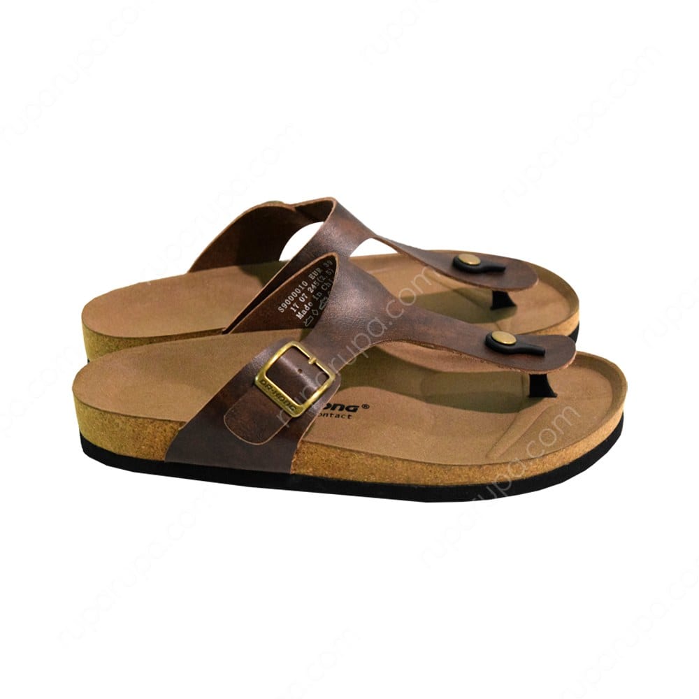 Jual Dr Kong Ukuran 43 Sandal Pria S 9000010 Cokelat ...
