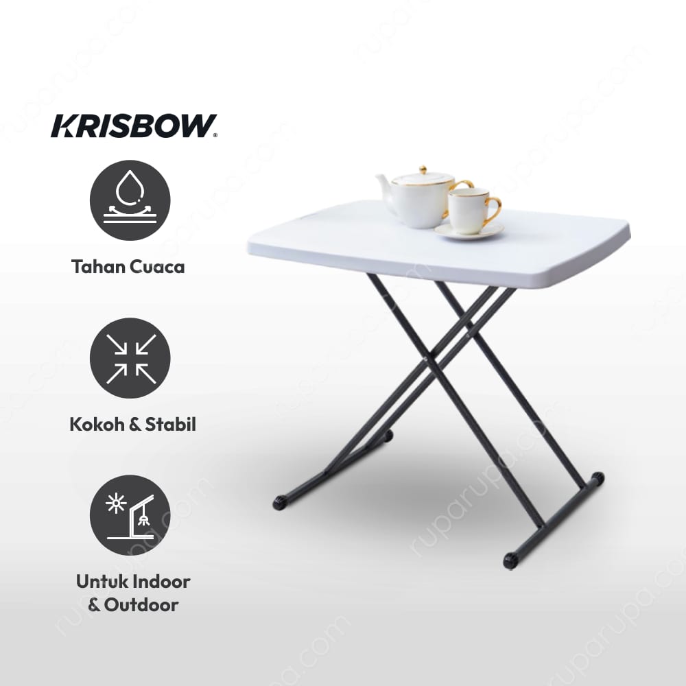 Jual Krisbow  Meja  Taman Lipat  Adjustable Terbaru Ruparupa