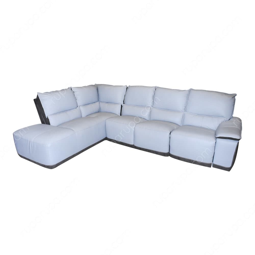 Jual Denis Sofa Sectional Kiri Abu Abu Muda Terbaru Ruparupa