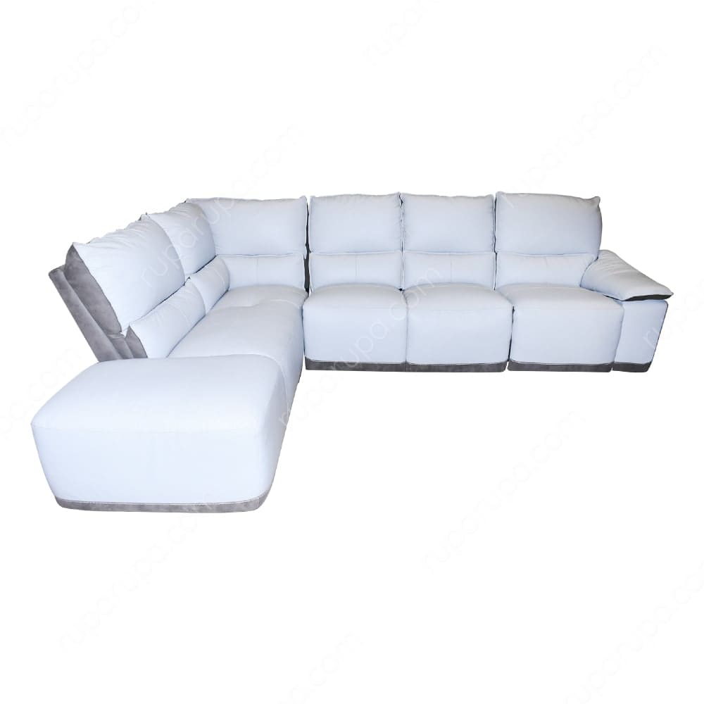 Jual Denis Sofa Sectional Kiri Abu Abu Muda Terbaru Ruparupa