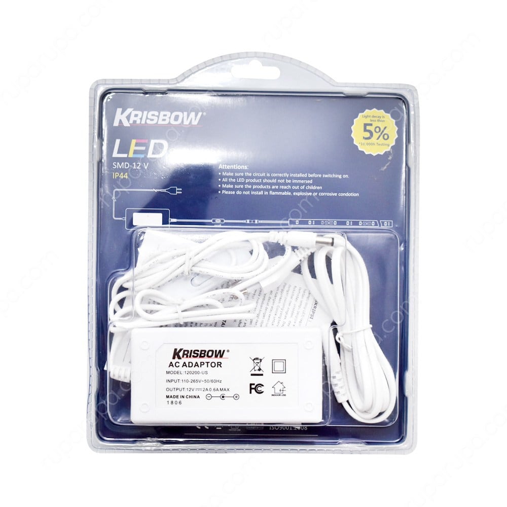 krisbow lampu led strip 12v 5mtr 24w