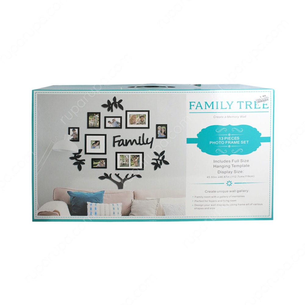 Jual Bingkai Foto Set 13 Pcs Kompilasi Family Tree Hitam Terbaik Informa