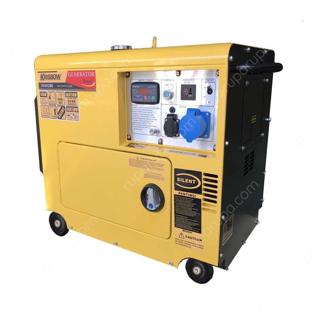 Jual Krisbow Generator Diesel Hp 4000 W 1 Ph Silent Cwa Terbaru Ruparupa