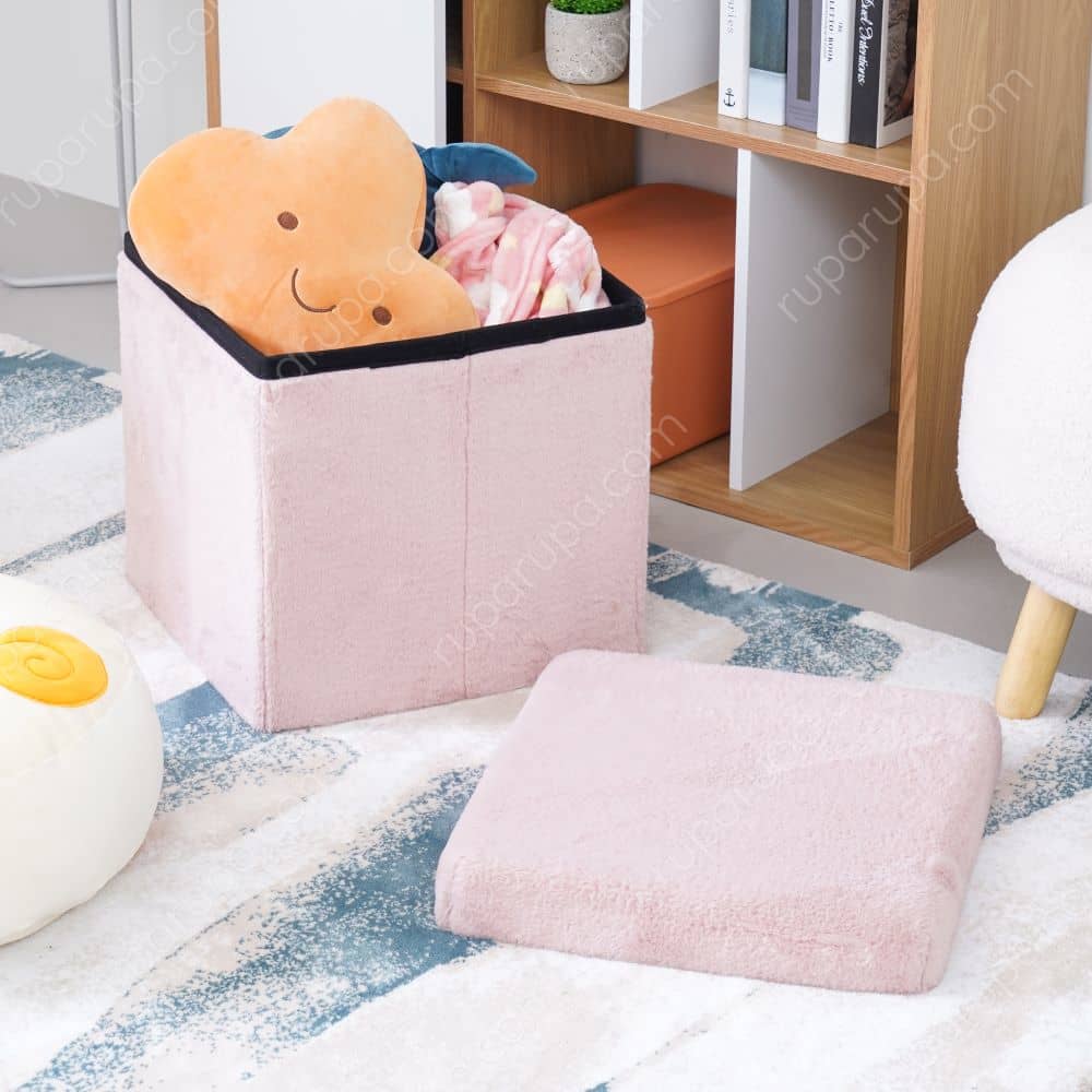 Jual Kotak Penyimpanan Lipat Otto Velvet Pink Terbaik ...