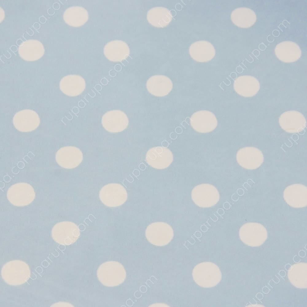 arthome 75x175 cm polkadot kasur lipat biru