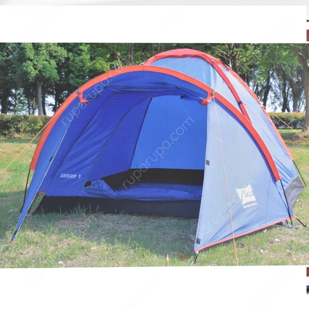 Jual Mountain Inn Tenda Dome Sharp 3 Orang Biru Terbaru Ruparupa