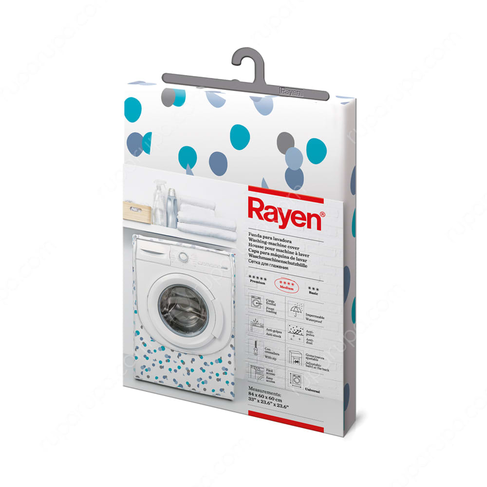 Jual Rayen Cover Mesin Cuci Front Loading Dots Putih Terbaru Ruparupa
