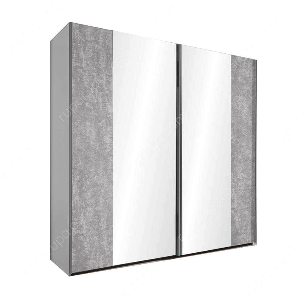 Jual Xelio Lemari  Pakaian  Pintu  Geser 202 Cm Putih Terbaik 