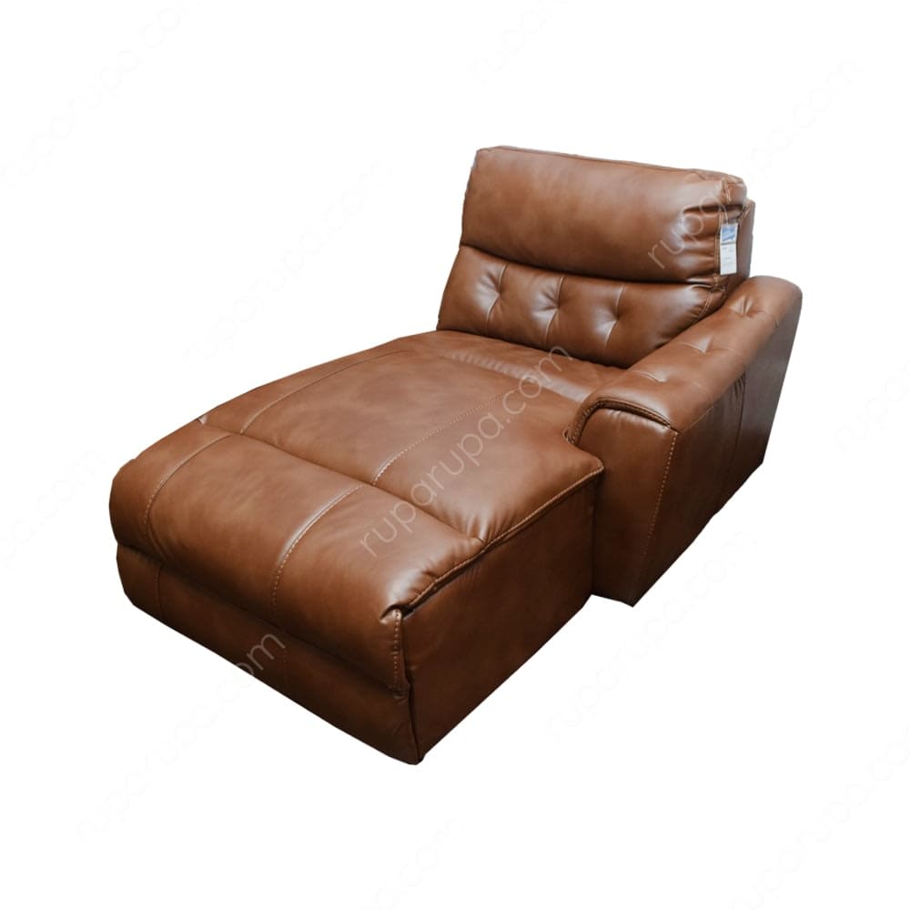 cheer manchester sofa chaise modular kiri cokelat muda