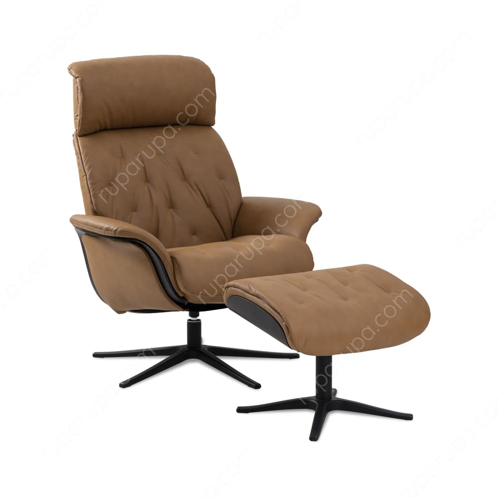 Jual Kursi Recliner Ottoman  Cokelat Terbaik Informa 