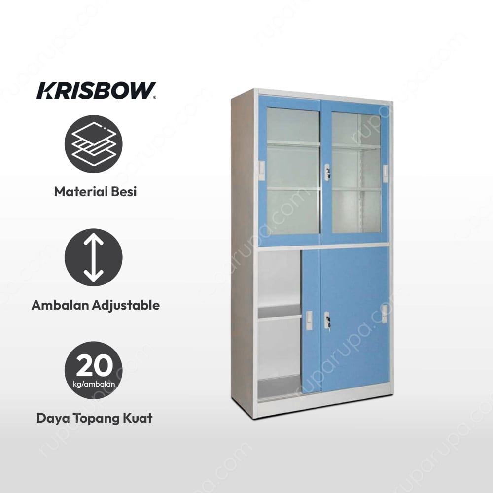 Jual Krisbow  Lemari  Kantor  Pintu Geser 90 X 39 X 180 Cm 