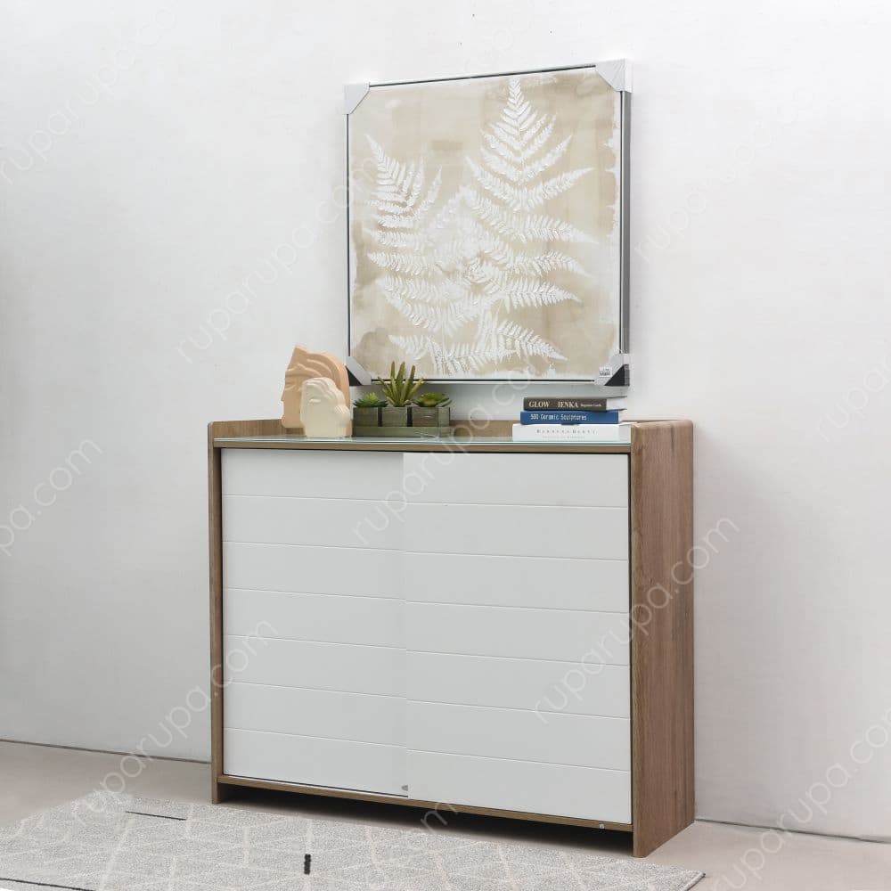 Jual Dior Rak Kabinet 2 Pintu Dorong Walnut Terbaik Informa