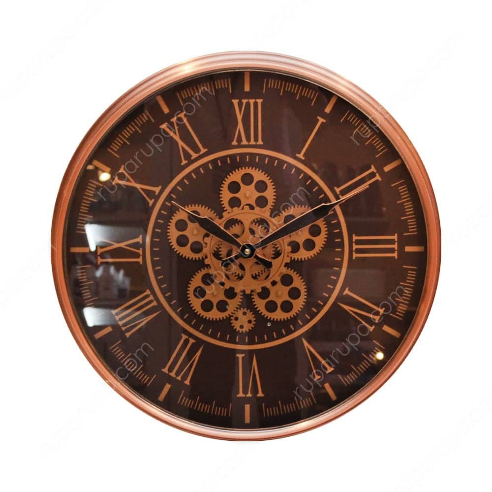 Jual Jam Dinding Gear 54 5 Cm 041 Copper Terbaik | Informa