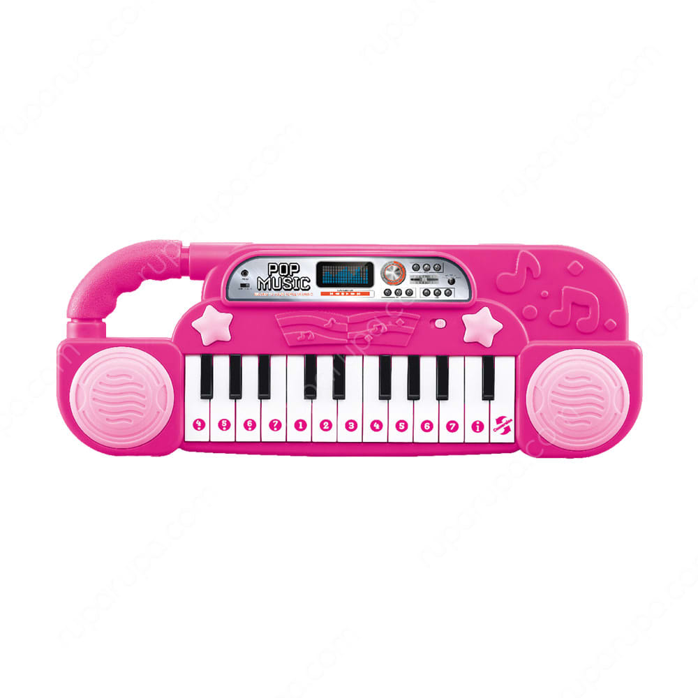 kiddy star emulational piano 22 keys 6629 pink