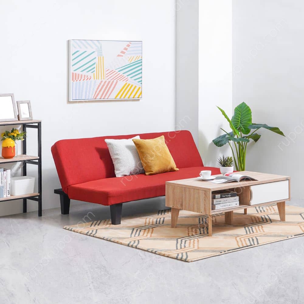 oakland sofa tidur merah